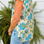 Blue Willow Floral Top - Jessi Jayne Boutique