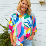 Confetti Coast Relaxed Blouse - Jessi Jayne Boutique