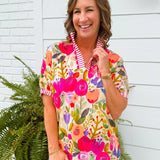 Painted Petals Floral Blouse - Jessi Jayne Boutique