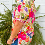 Painted Petals Floral Blouse - Jessi Jayne Boutique