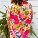 Painted Petals Floral Blouse - Jessi Jayne Boutique