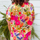 Painted Petals Floral Blouse - Jessi Jayne Boutique
