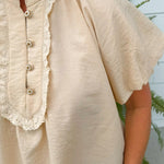 Camellia Charm Puff Sleeve Blouse - Jessi Jayne Boutique