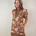 Autumn Garden Embroidered Dress - Jessi Jayne Boutique