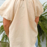 Camellia Charm Puff Sleeve Blouse - Jessi Jayne Boutique