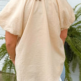 Camellia Charm Puff Sleeve Blouse - Jessi Jayne Boutique
