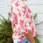 Raspberry Heirloom Blouse - Jessi Jayne Boutique
