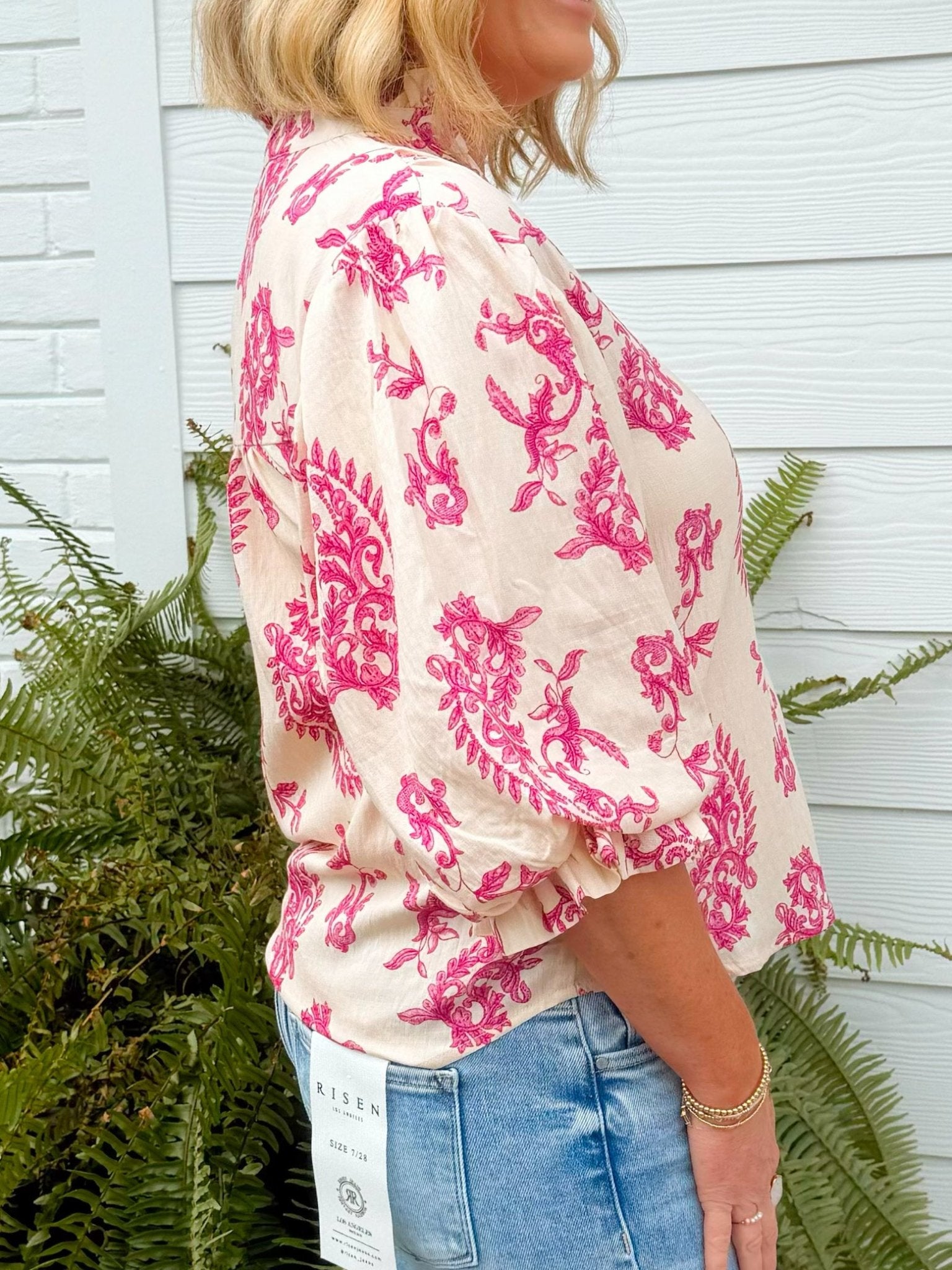 Raspberry Heirloom Blouse - Jessi Jayne Boutique
