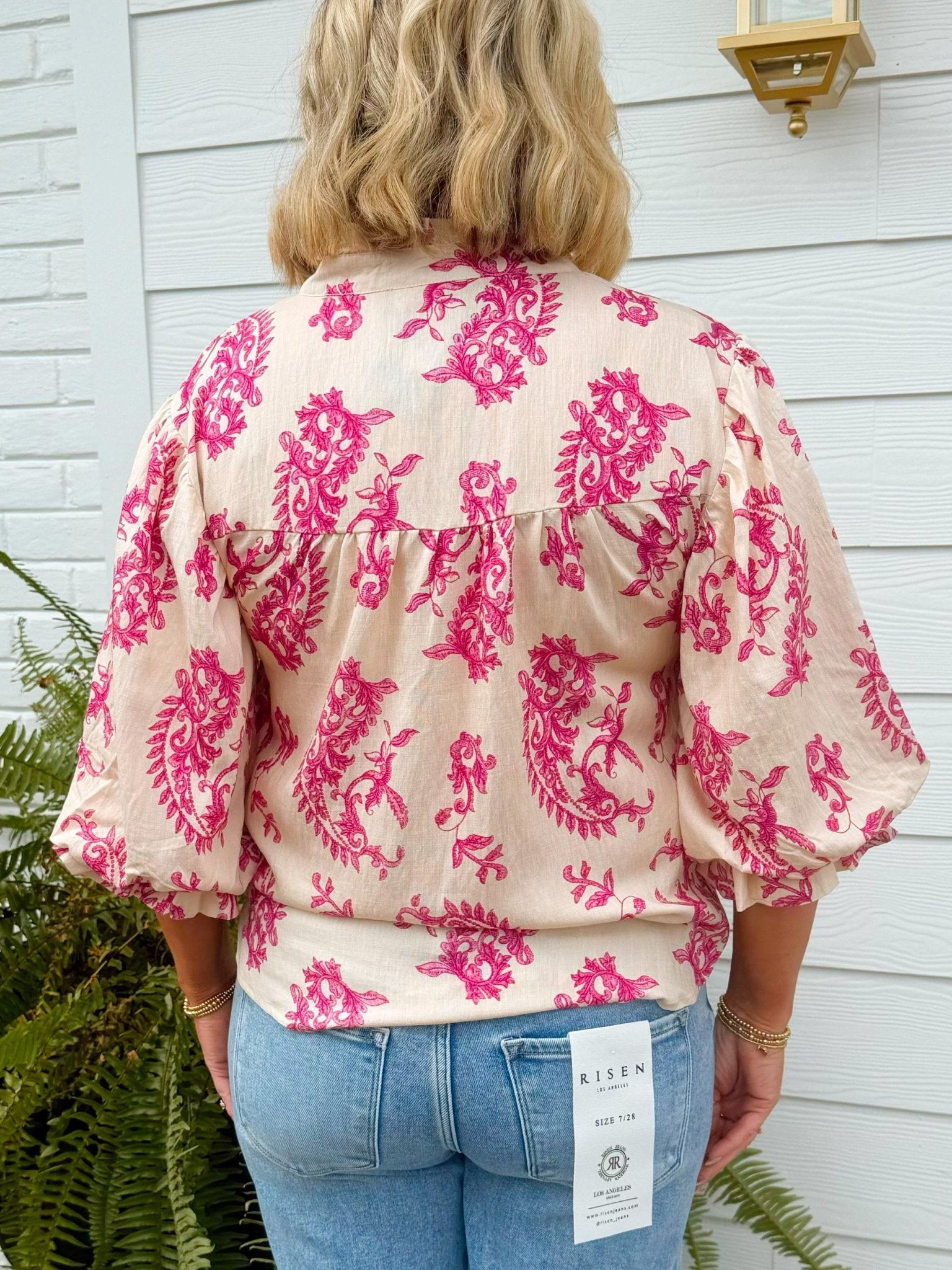 Raspberry Heirloom Blouse - Jessi Jayne Boutique
