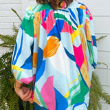 Confetti Coast Relaxed Blouse - Jessi Jayne Boutique