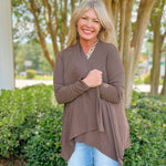 Everyday Layer Open Cardigan – Black & Brown - Jessi Jayne Boutique