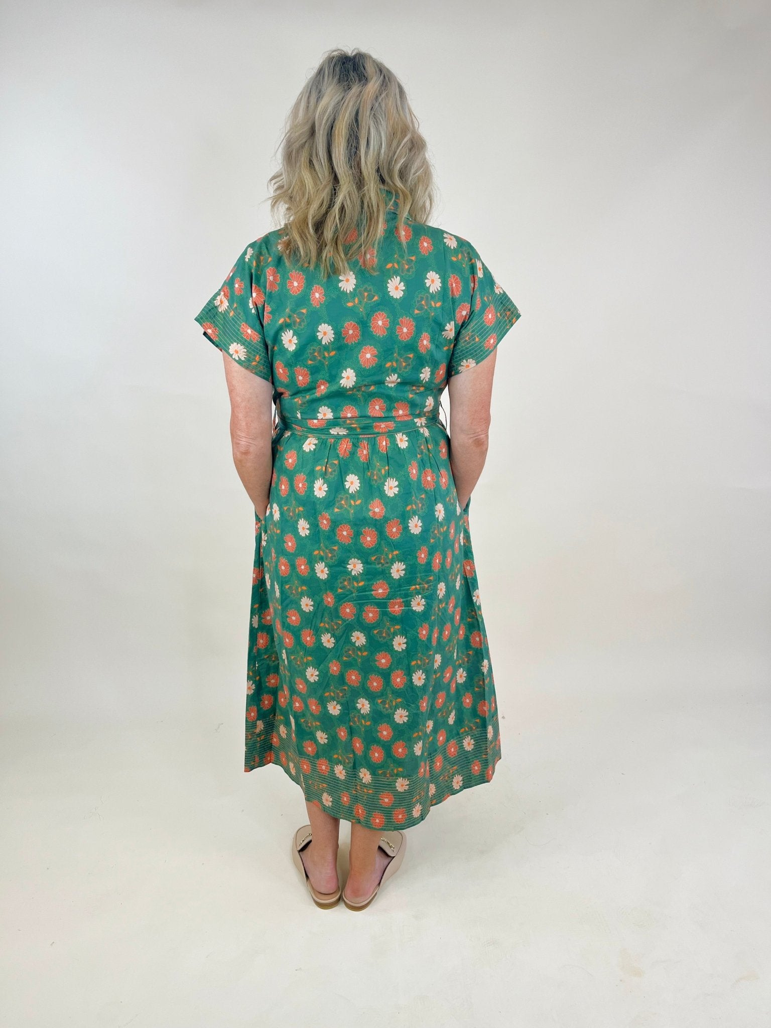 Daisy Belted Midi Dress - Jessi Jayne Boutique