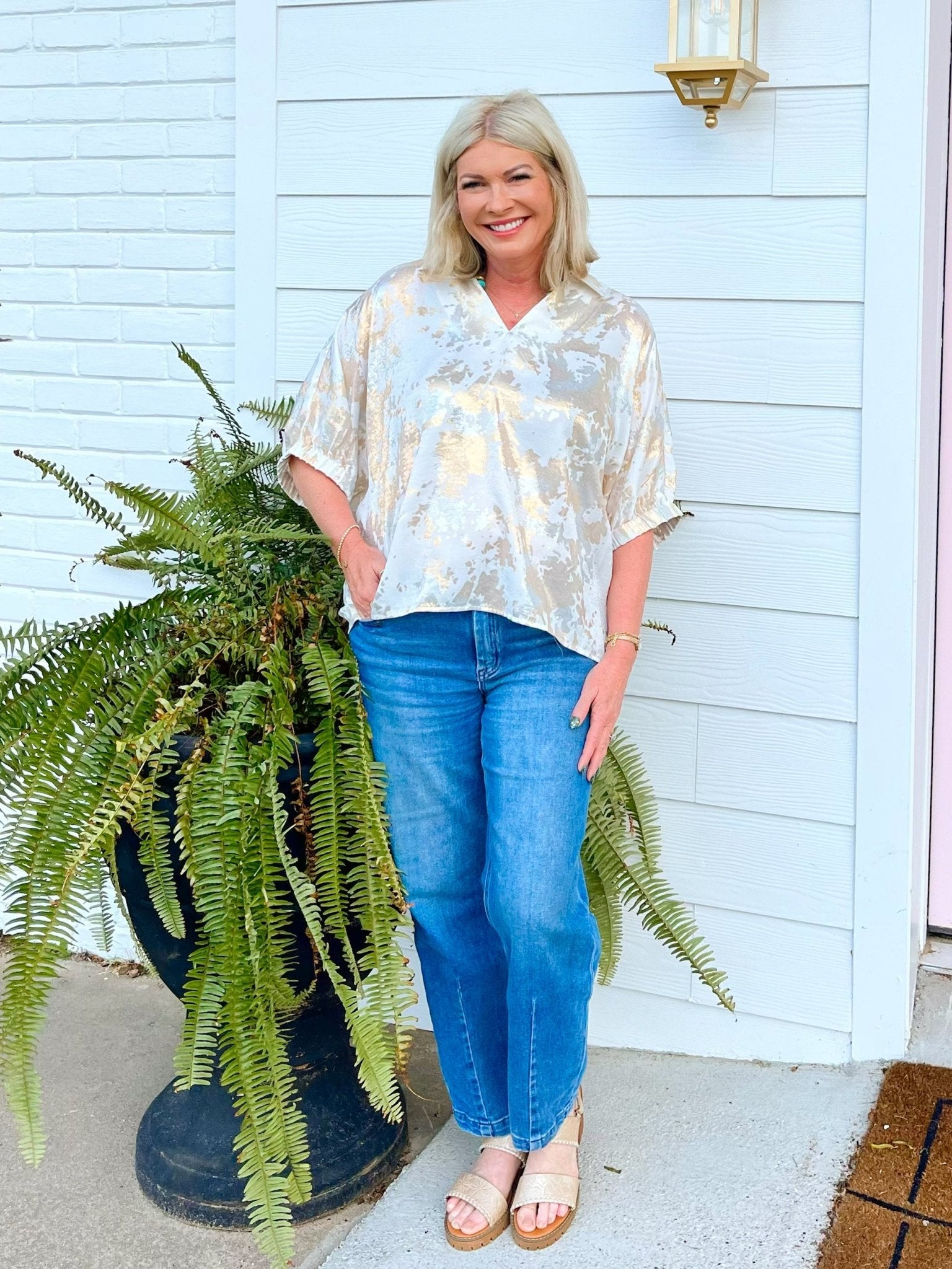 Champagne Skies Top - Jessi Jayne Boutique