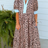 Wild at Heart Leopard Midi Dress