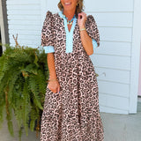 Wild at Heart Leopard Midi Dress