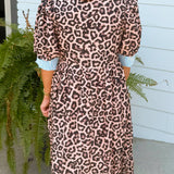 Wild at Heart Leopard Midi Dress