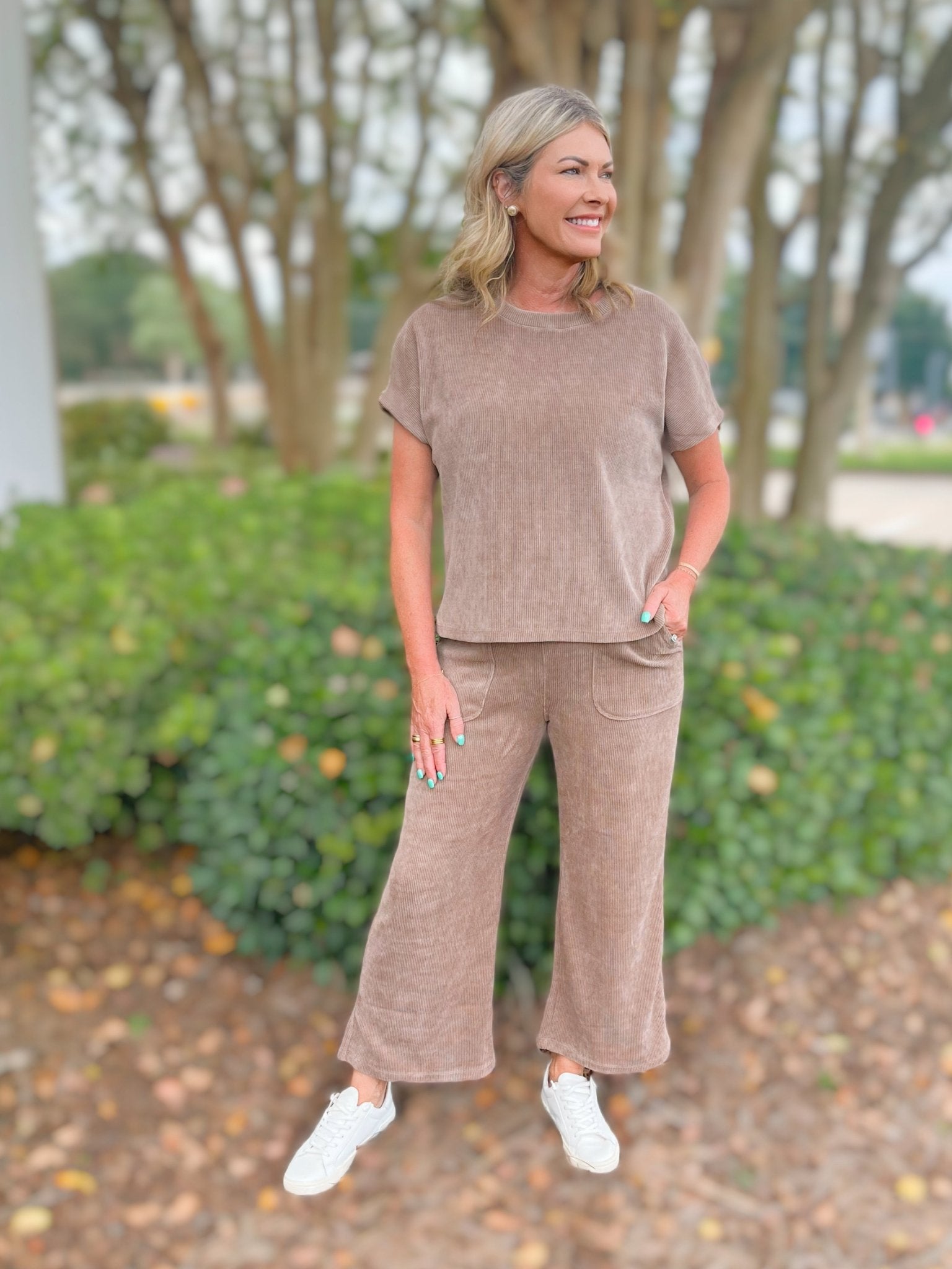 Carrying On Soft Ribbed Lounge Set - Jessi Jayne Boutique