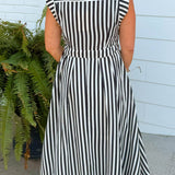 City Lines Striped Midi Dress - Jessi Jayne Boutique