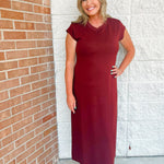 Merlot Elegance Maxi Dress - Jessi Jayne Boutique