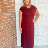 Merlot Elegance Maxi Dress - Jessi Jayne Boutique