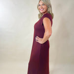 Merlot Elegance Maxi Dress - Jessi Jayne Boutique