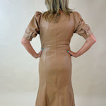 Power Move Faux Leather Midi Dress - Jessi Jayne Boutique