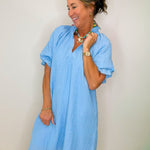 Bluebell Breezy Puff Sleeve Mini Dress - Jessi Jayne Boutique