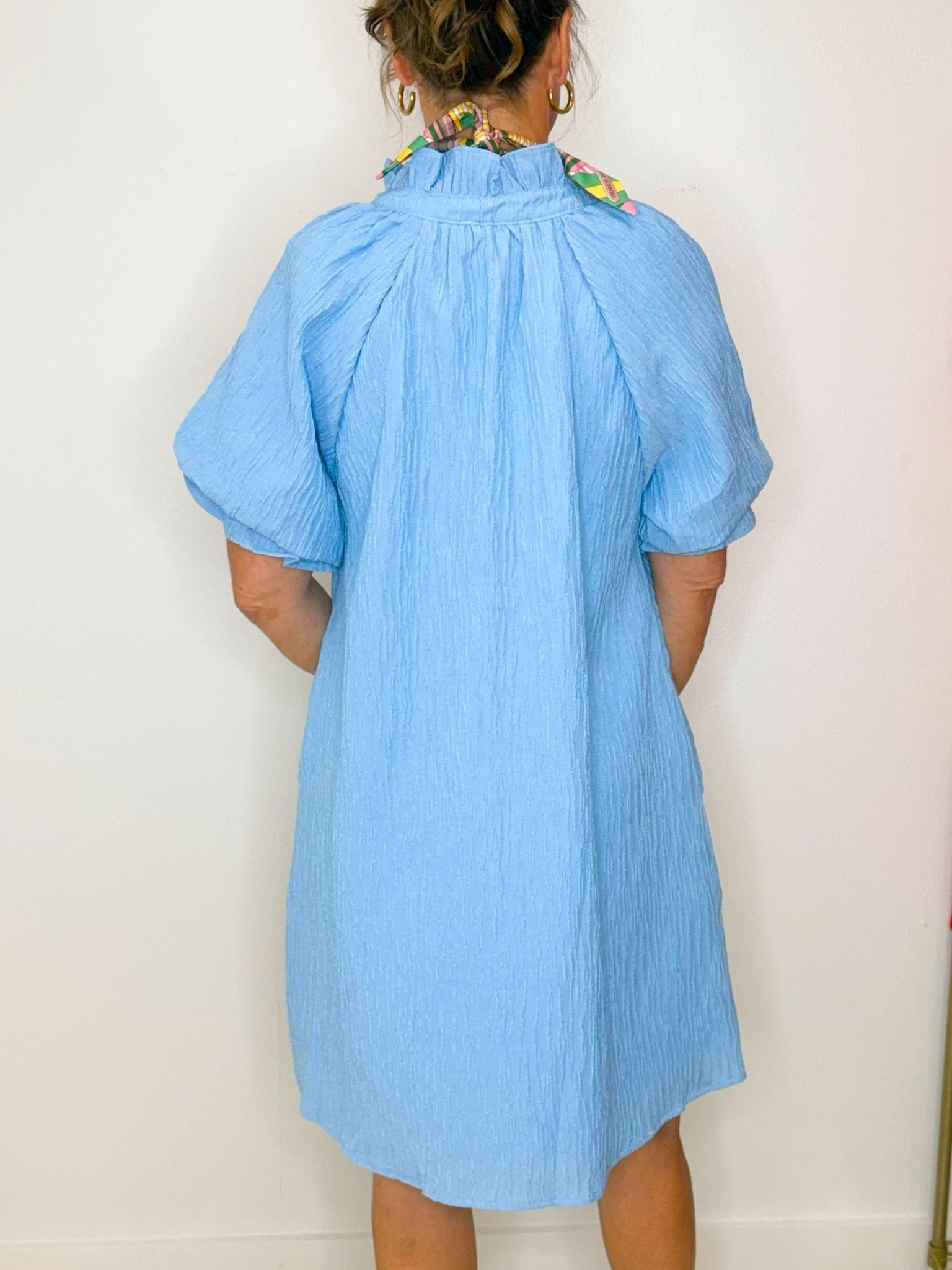 Bluebell Breezy Puff Sleeve Mini Dress - Jessi Jayne Boutique