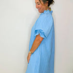 Bluebell Breezy Puff Sleeve Mini Dress - Jessi Jayne Boutique