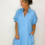 Bluebell Breezy Puff Sleeve Mini Dress - Jessi Jayne Boutique