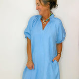 Bluebell Breezy Puff Sleeve Mini Dress - Jessi Jayne Boutique