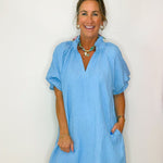 Bluebell Breezy Puff Sleeve Mini Dress - Jessi Jayne Boutique
