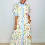 Meadow Stripe Button Midi Dress - Jessi Jayne Boutique