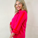 Bold Attitude Stripe Mock Neck Sweater - Jessi Jayne Boutique