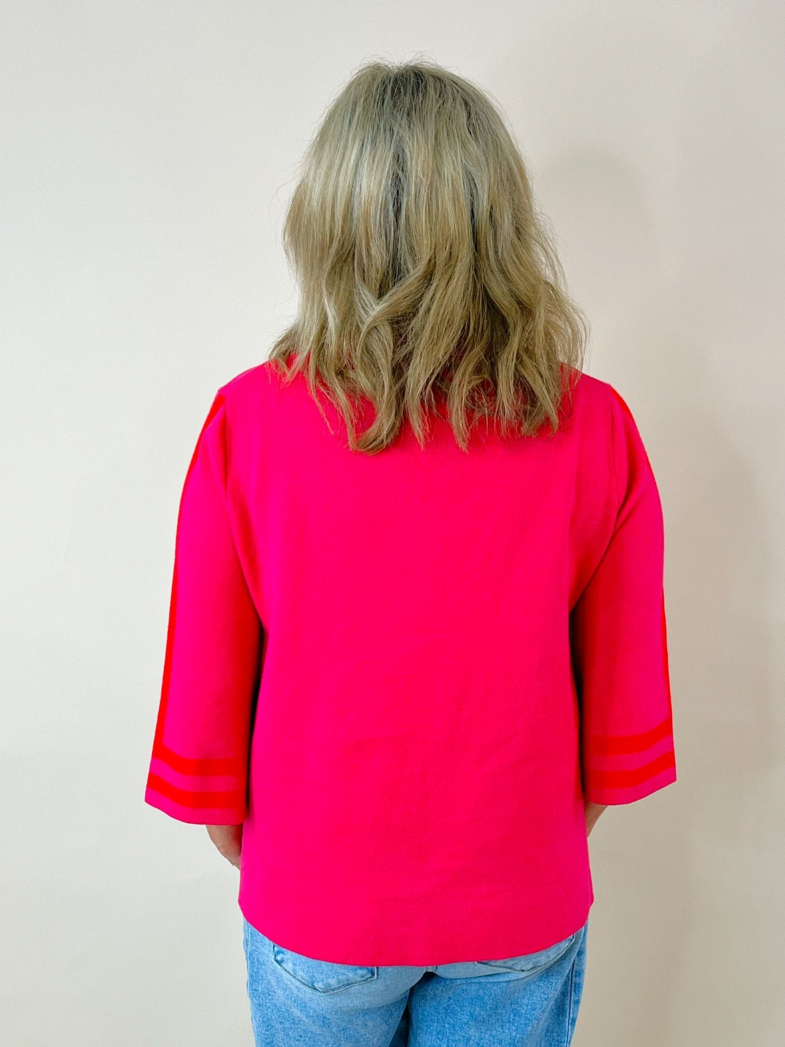 Bold Attitude Stripe Mock Neck Sweater - Jessi Jayne Boutique