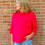 Bold Attitude Stripe Mock Neck Sweater - Jessi Jayne Boutique