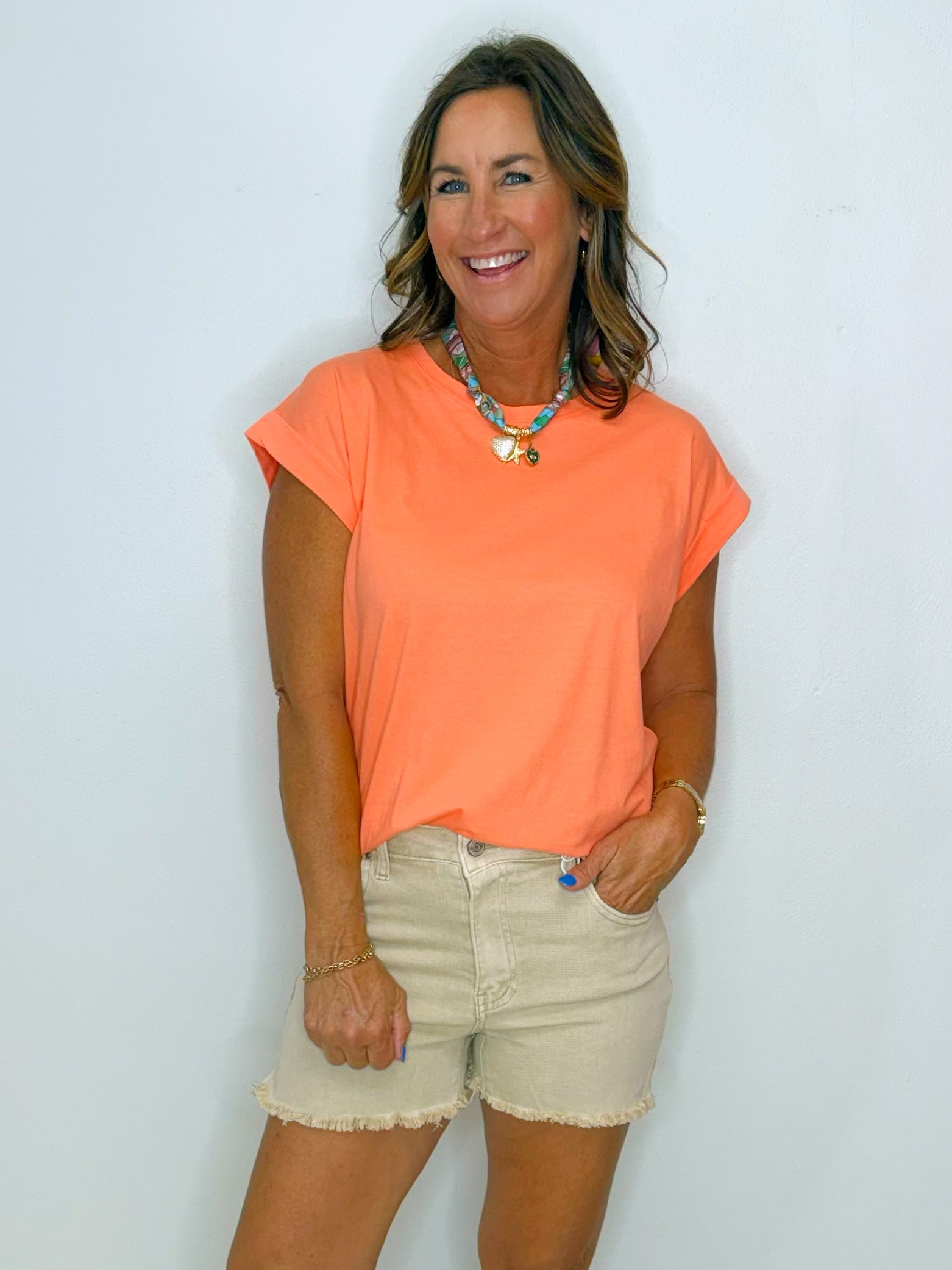 Sandy Shore Denim Shorts - Jessi Jayne Boutique
