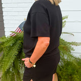 Coastline Comfort Shorts Set Black