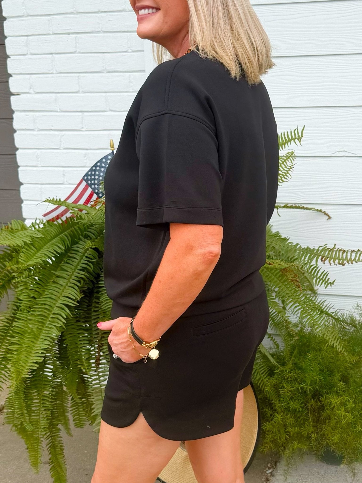 Coastline Comfort Shorts Set Black - Jessi Jayne Boutique