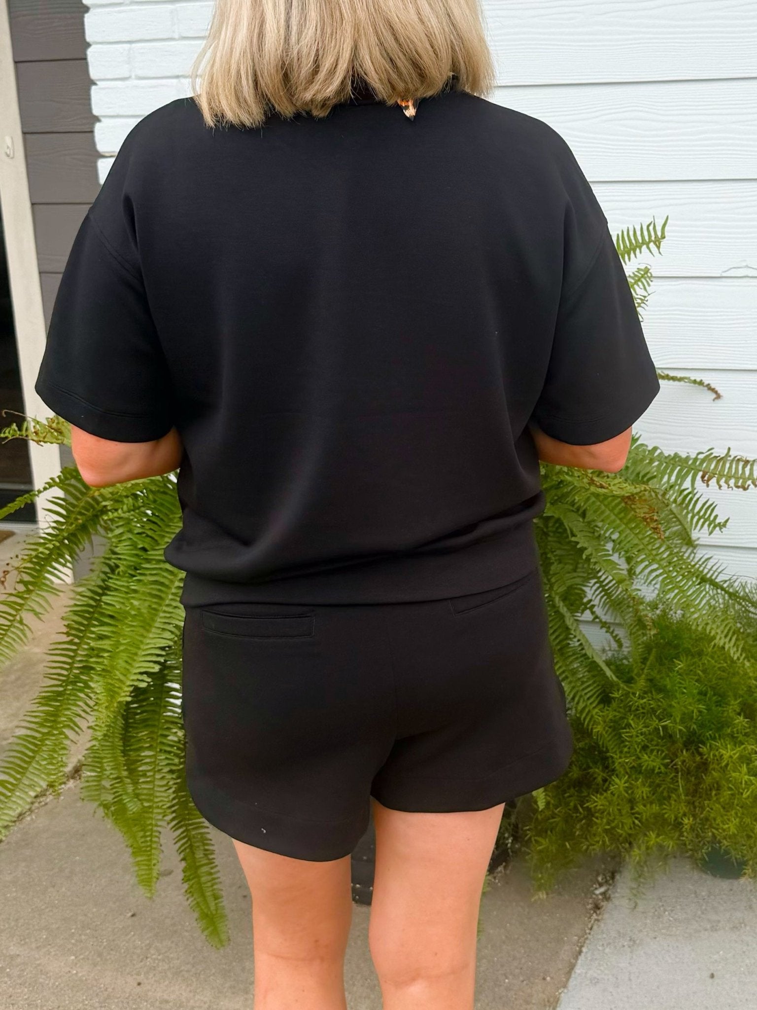 Coastline Comfort Shorts Set Black - Jessi Jayne Boutique