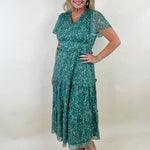 Meadow Mist Floral Midi Dress - Jessi Jayne Boutique