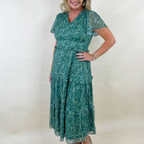 Meadow Mist Floral Midi Dress - Jessi Jayne Boutique