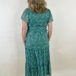 Meadow Mist Floral Midi Dress - Jessi Jayne Boutique