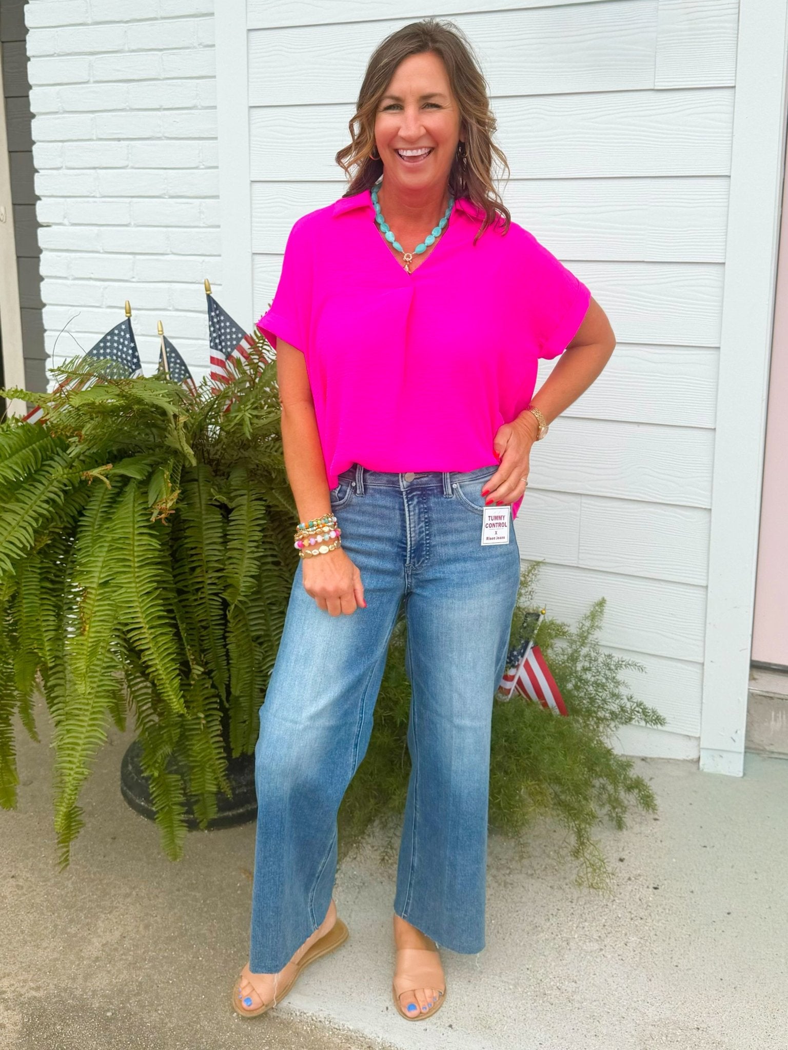 Risen Confidence Cropped Tummy Control Jeans - Jessi Jayne Boutique