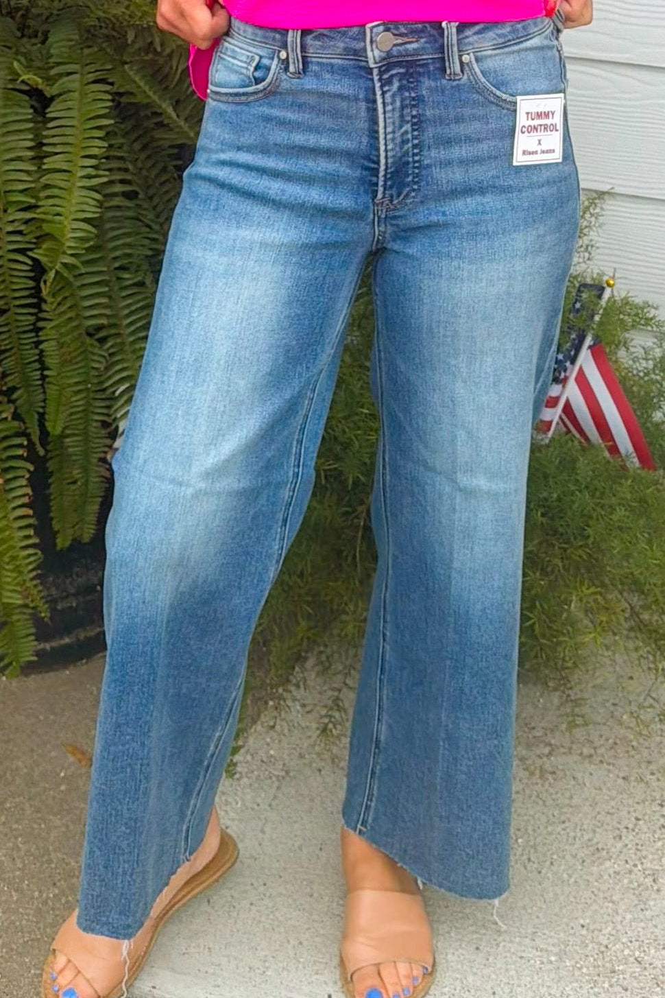 Risen Confidence Cropped Tummy Control Jeans - Jessi Jayne Boutique