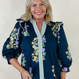 Violet Vine Embroidered Top - Jessi Jayne Boutique
