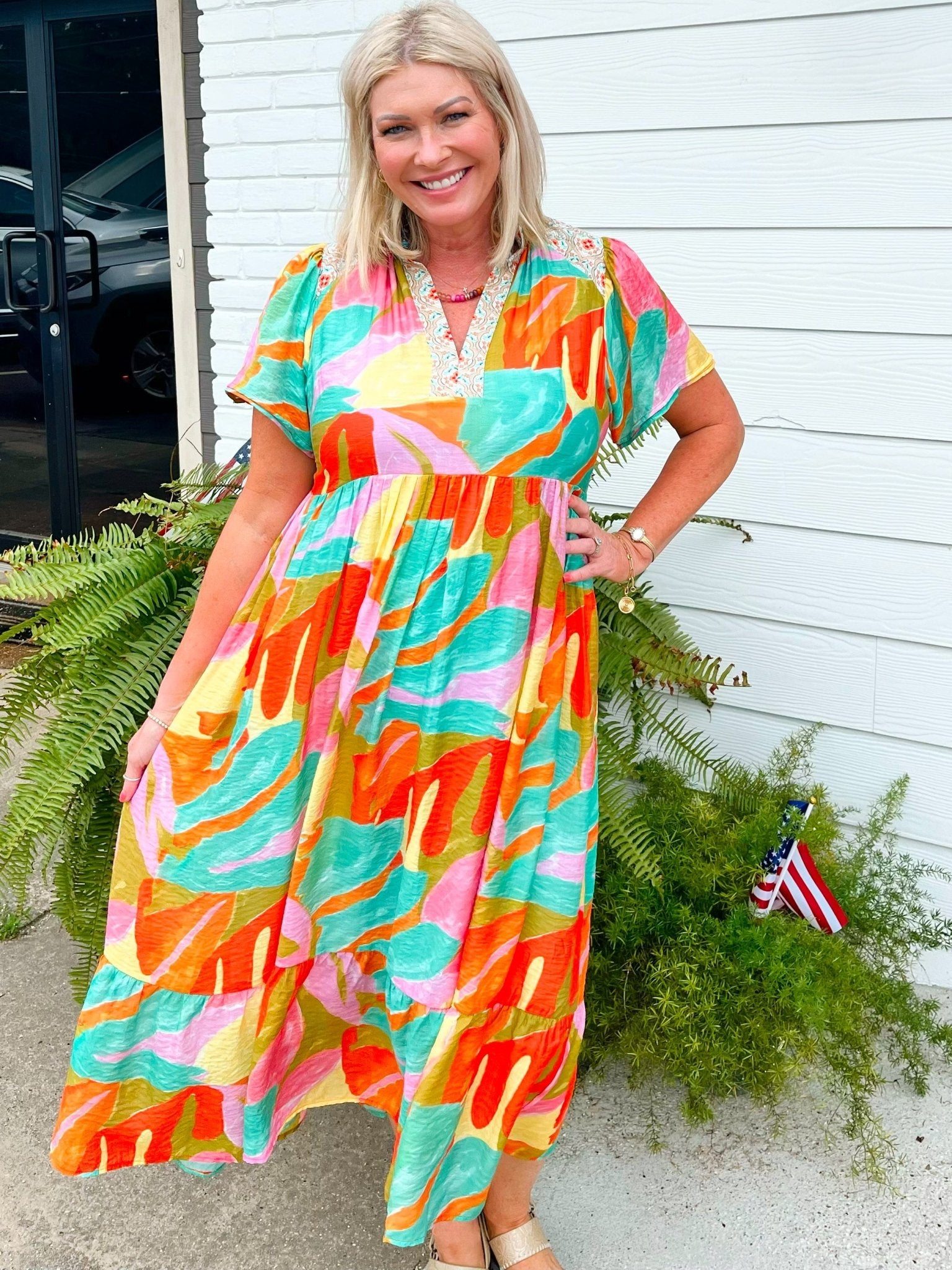 Tropical Escape Maxi Dress - Jessi Jayne Boutique