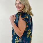 Wildflower Ember Flutter Sleeve Top - Jessi Jayne Boutique