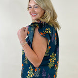Wildflower Ember Flutter Sleeve Top - Jessi Jayne Boutique