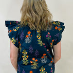 Wildflower Ember Flutter Sleeve Top - Jessi Jayne Boutique